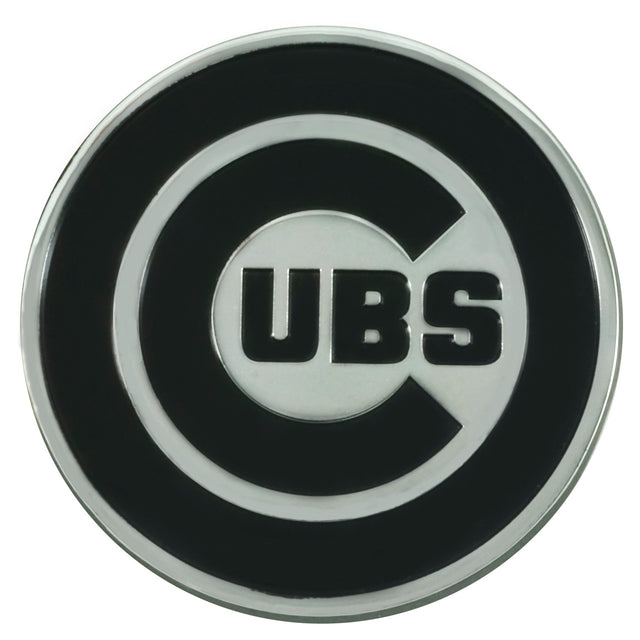 Emblema de metal cromado premium para automóvil de los Chicago Cubs