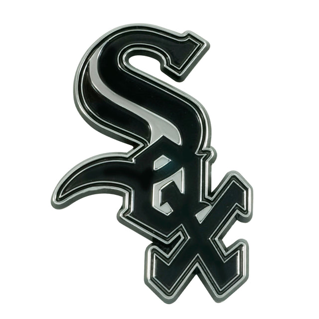 Emblema de metal cromado premium para automóvil de los Chicago White Sox