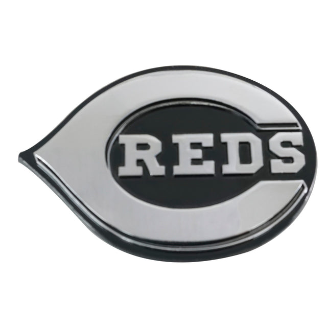 Emblema de metal cromado premium para automóvil de los Cincinnati Reds