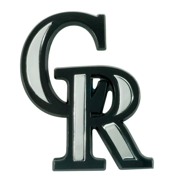 Emblema para automóvil de los Colorado Rockies de metal cromado de primera calidad