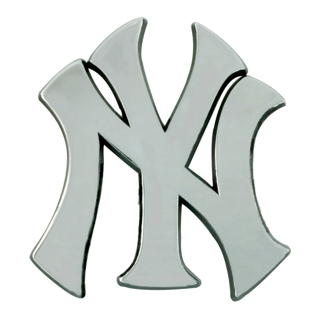 Emblema de metal cromado premium para automóvil de los New York Yankees