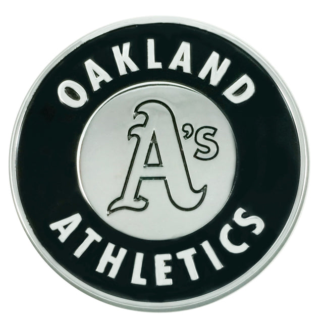 Emblema de metal cromado premium para automóvil de Oakland Athletics