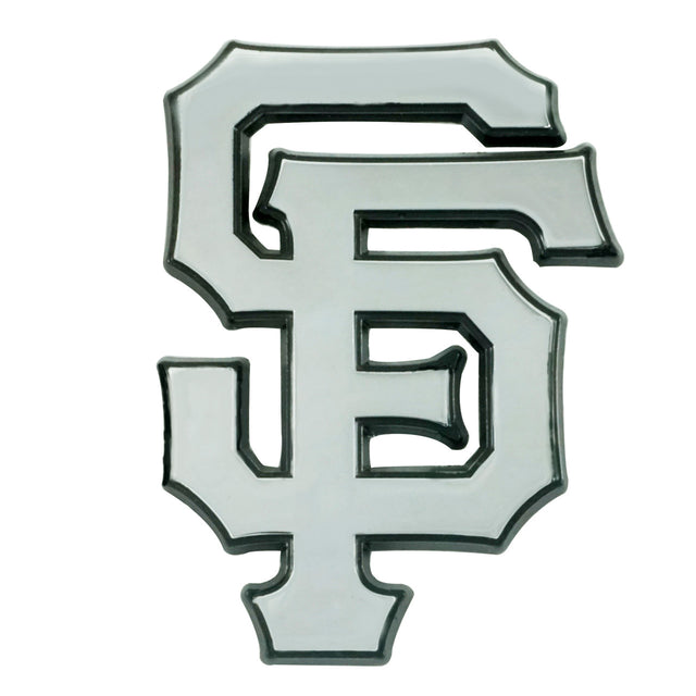 Emblema de metal cromado premium para automóvil de los San Francisco Giants