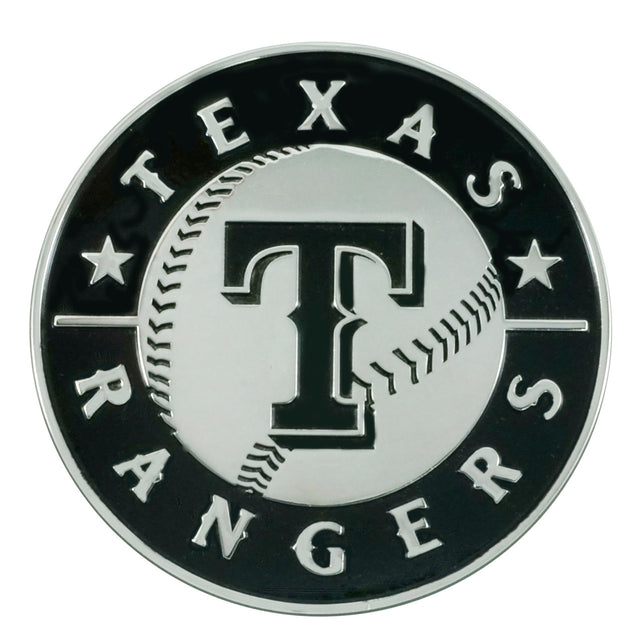 Emblema de metal cromado premium para automóvil de los Texas Rangers