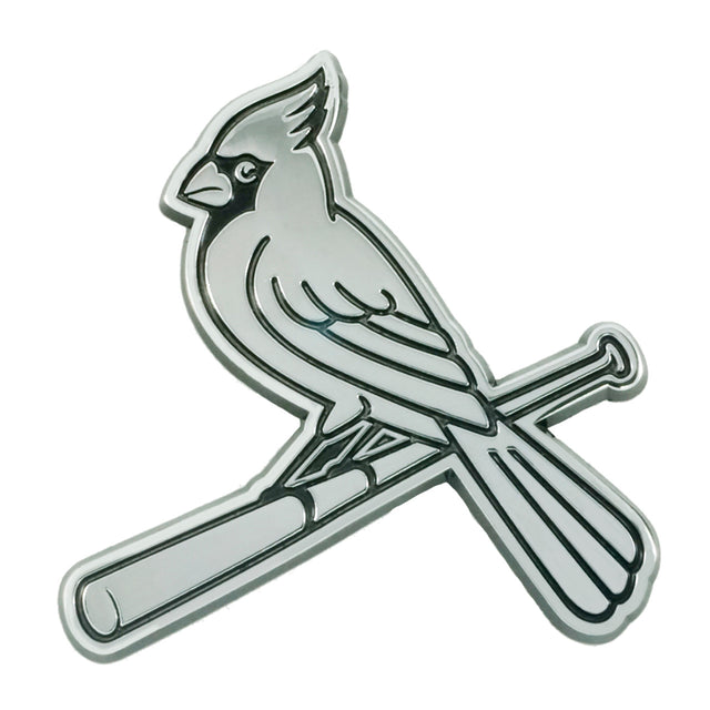 Emblema de metal cromado premium para automóvil de los St. Louis Cardinals