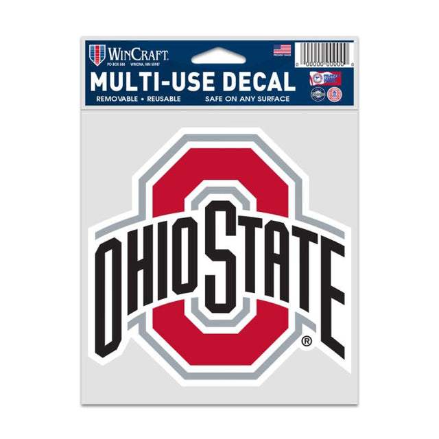 Calcomanías para fanáticos con el logotipo de Ohio State Buckeyes de 3,75" x 5"