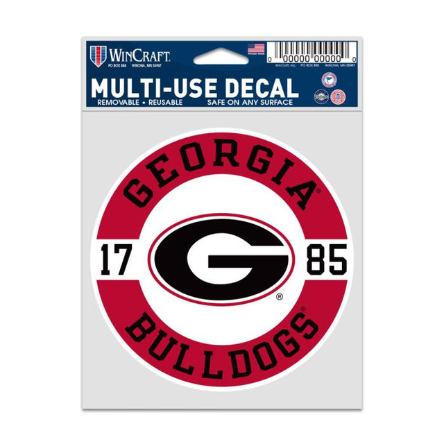 Georgia Bulldogs PATCH Fan Decals 3.75" x 5"