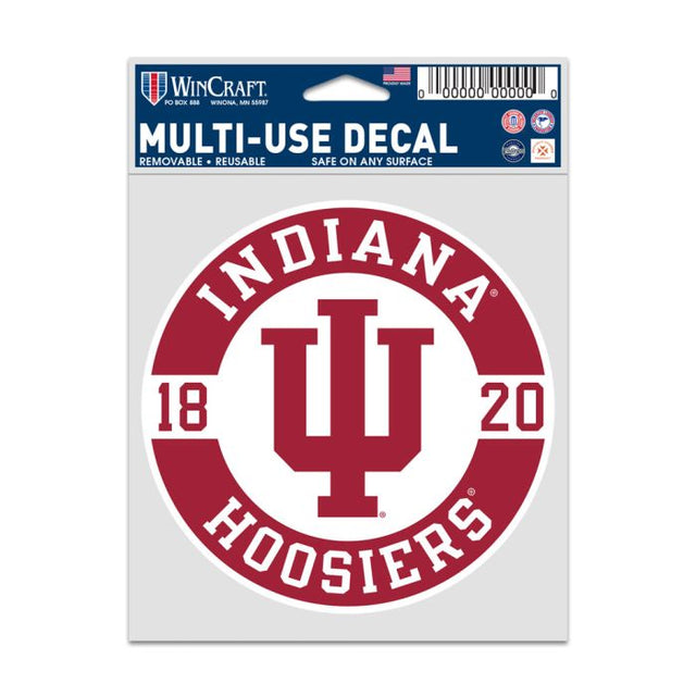 印第安纳州立大学 Hoosiers 队 PATCH 球迷贴纸 3.75 英寸 x 5 英寸