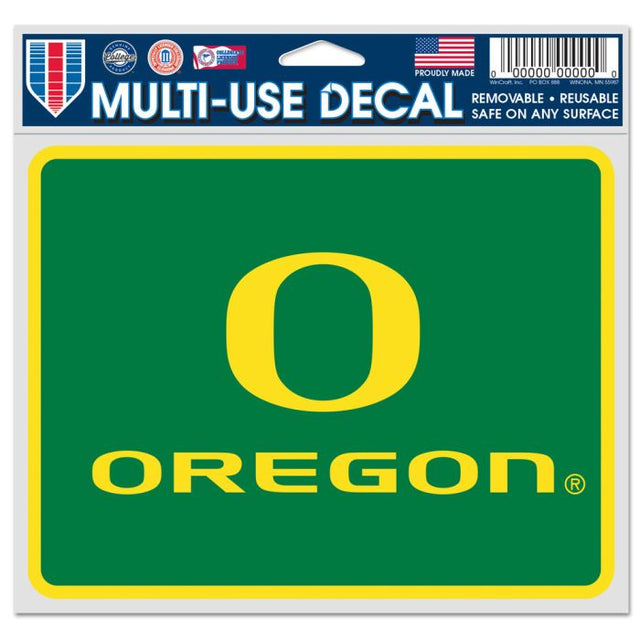 Oregon Ducks RECTANGLE Fan Decals 5" x 6"