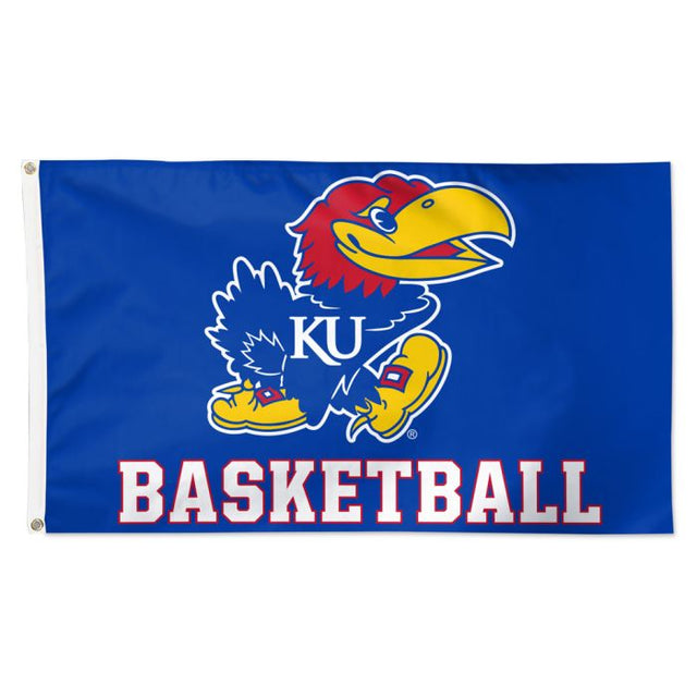 Bandera de los Jayhawks de Kansas: Deluxe, 3' x 5'