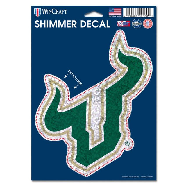 South Florida Bulls Shimmer Decals 5" x 7"