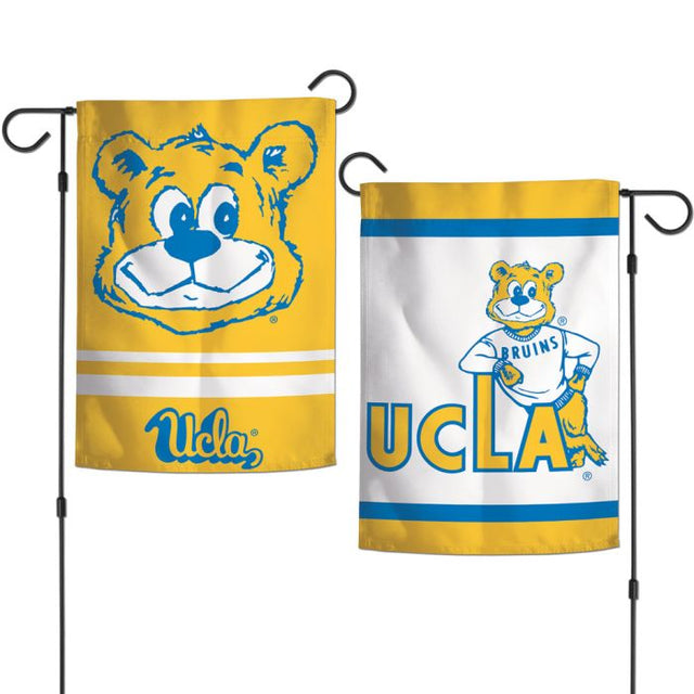 Banderas de jardín universitarias antiguas de los Bruins de UCLA, de 2 lados, 12,5" x 18"