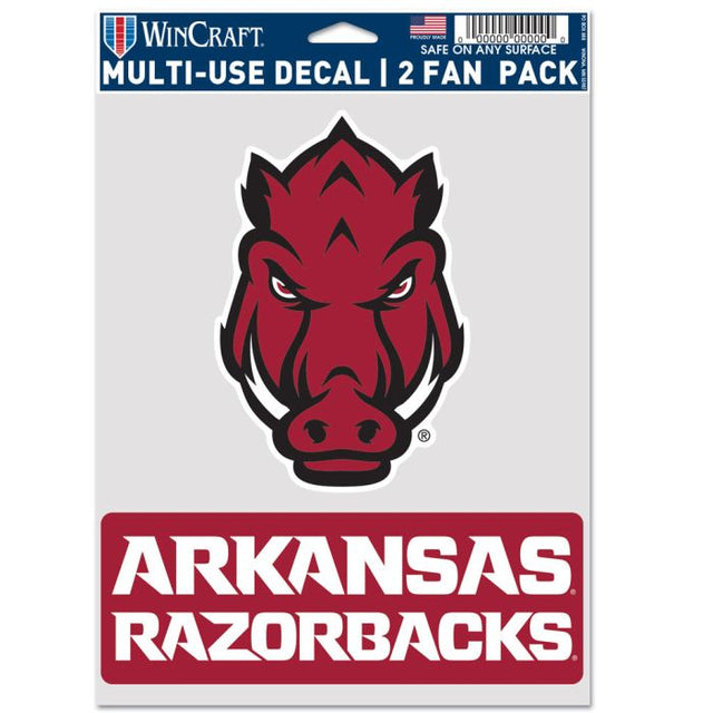 Paquete multiusos para dos fanáticos de Arkansas Razorbacks