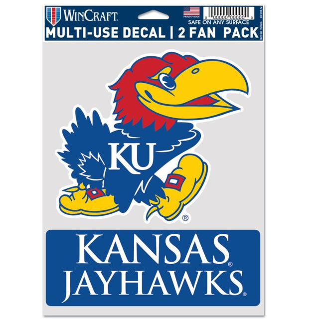 Paquete multiusos para dos fanáticos de los Kansas Jayhawks