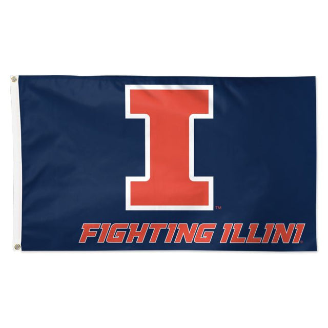 Illinois Fighting Illini Go Fighting Illini Flag - Deluxe 3' X 5'