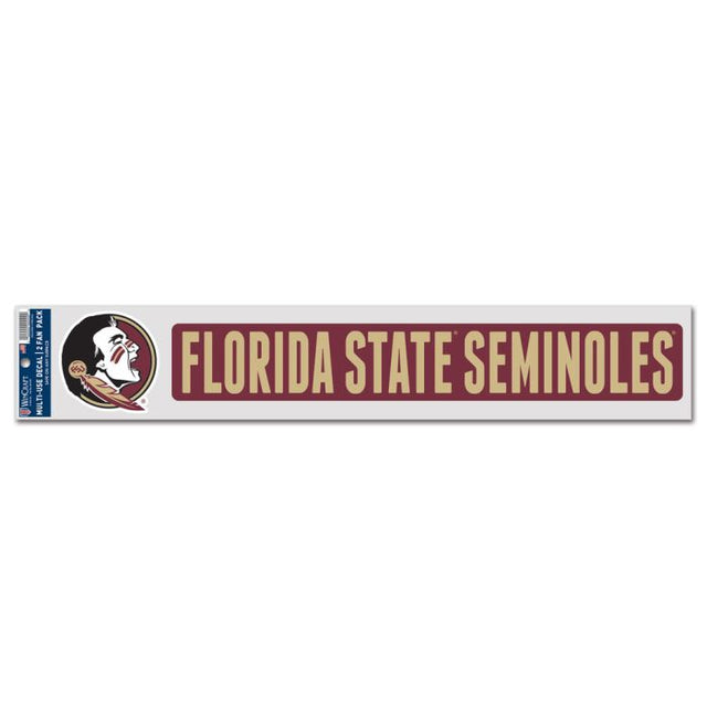 Calcomanías para fanáticos de los Florida State Seminoles de 3" x 17"