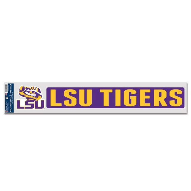 LSU Tigers Fan Decals 3" x 17"