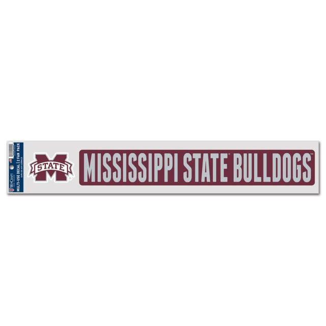 Mississippi State Bulldogs Fan Decals 3" x 17"