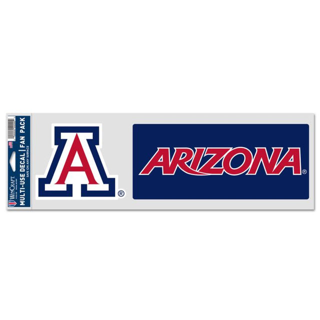 Arizona Wildcats Fan Decals 3.75" x 12"