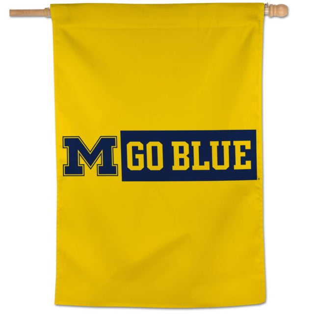 Bandera vertical secundaria de los Wolverines de Michigan de 28" x 40"