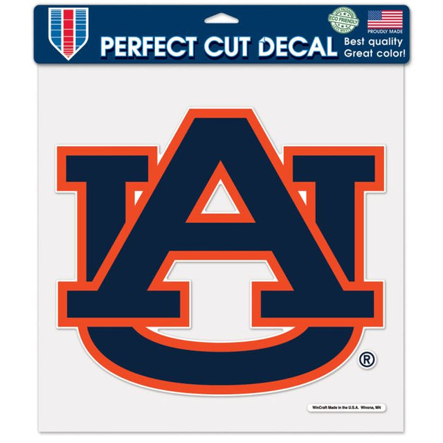 Calcomanía de color de corte perfecto de Auburn Tigers de 12" x 12"