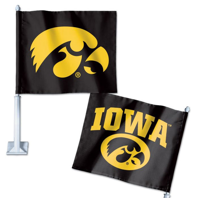 Bandera para auto de Iowa Hawkeyes, 11,75" x 14"