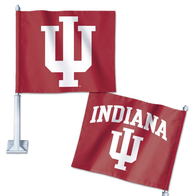 Bandera para auto de Indiana Hoosiers, 11,75" x 14"