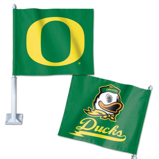 Bandera para auto de los Oregon Ducks, 11,75" x 14"