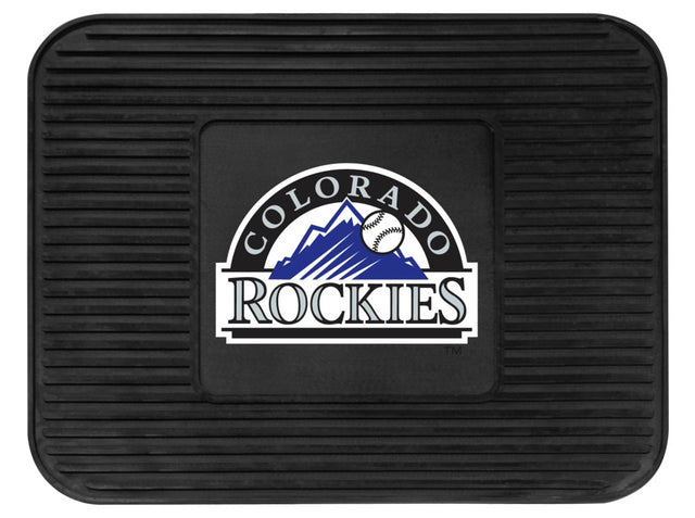 Alfombrilla de vinilo resistente para asiento trasero de Colorado Rockies