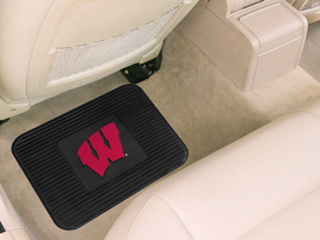 Alfombrilla de vinilo resistente para asiento trasero de Wisconsin Badgers