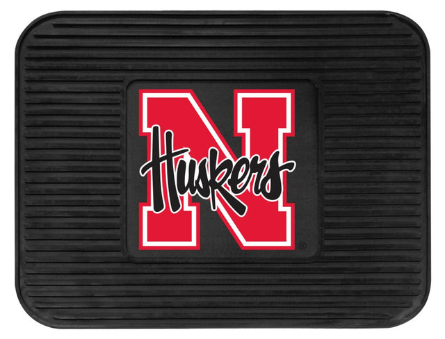 Alfombrilla de vinilo resistente para asiento trasero de Nebraska Cornhuskers