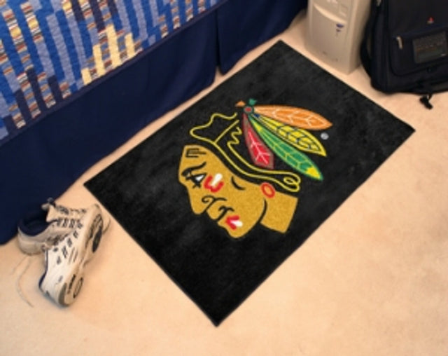 Alfombra de los Chicago Blackhawks, estilo inicial