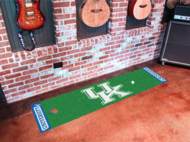 Alfombra verde para putting de Kentucky Wildcats