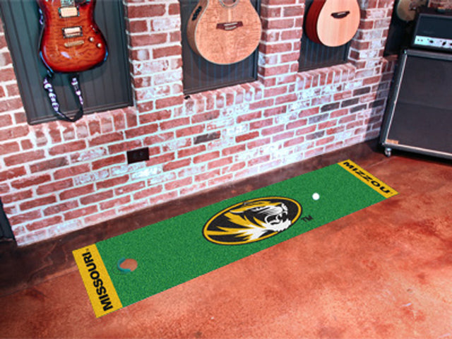 Alfombra verde de putting de los Missouri Tigers