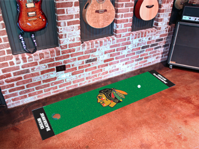 Tapete para putting green de los Chicago Blackhawks