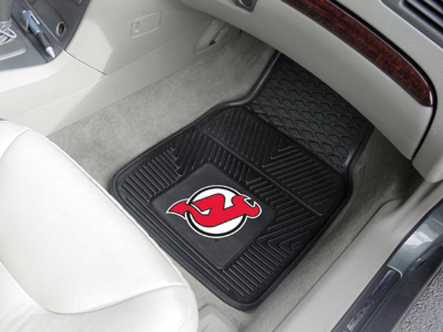 Alfombrillas de vinilo para coche de dos piezas resistentes de New Jersey Devils