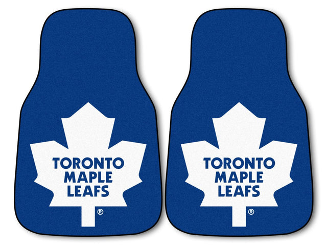 Juego de 2 alfombrillas para coche con estampado de Toronto Maple Leafs