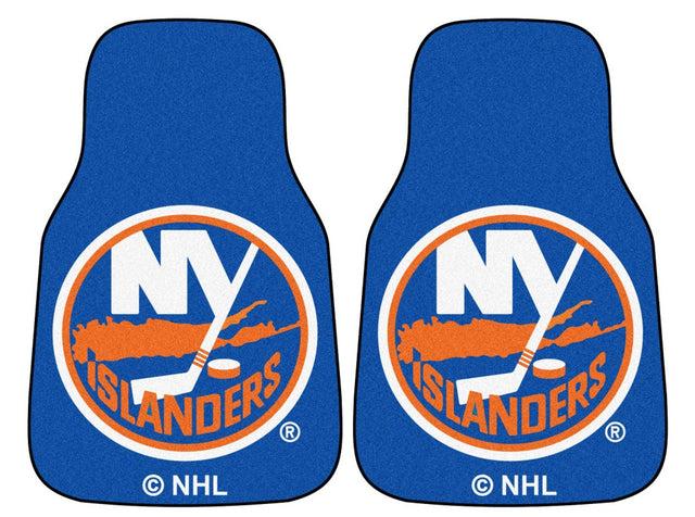 Juego de 2 alfombrillas para coche con estampado de los New York Islanders