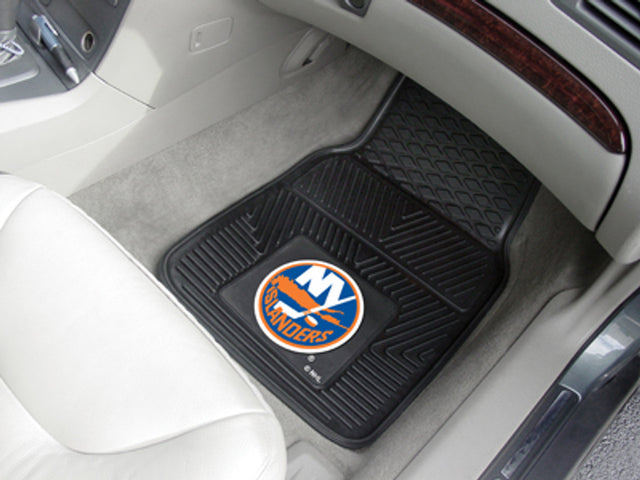 Alfombrillas de vinilo para coche de dos piezas resistentes de New York Islanders