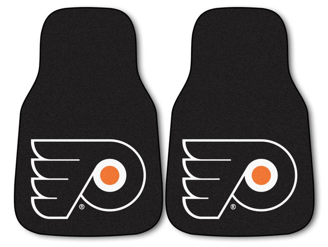 Juego de 2 alfombrillas para coche con estampado de los Philadelphia Flyers