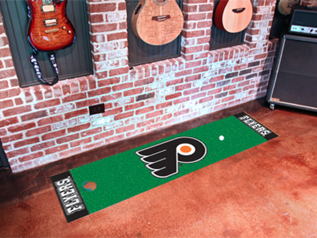 Alfombra verde para putting de los Philadelphia Flyers