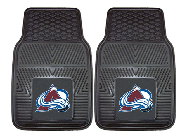 Alfombrillas de vinilo resistentes para coche Colorado Avalanche de 2 piezas