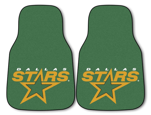 Dallas Stars Car Mats Printed Carpet 2 Piece Set