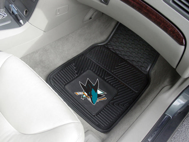 Alfombrillas de vinilo resistentes para coche de San Jose Sharks, 2 piezas