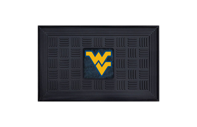 Felpudo de los West Virginia Mountaineers, medallón de 19 x 30 pulgadas