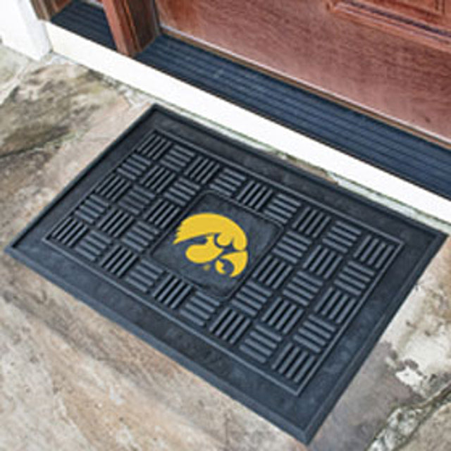 Iowa Hawkeyes Door Mat Medallion 19x30