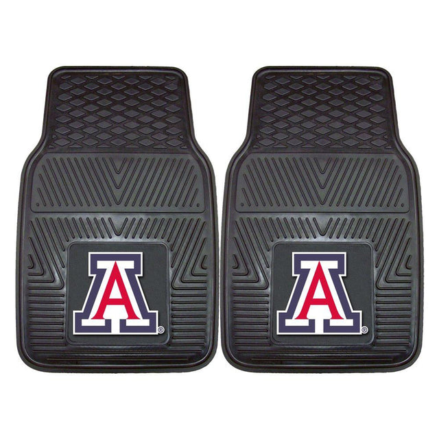 Alfombrillas de vinilo resistentes para coche de Arizona Wildcats, de 2 piezas