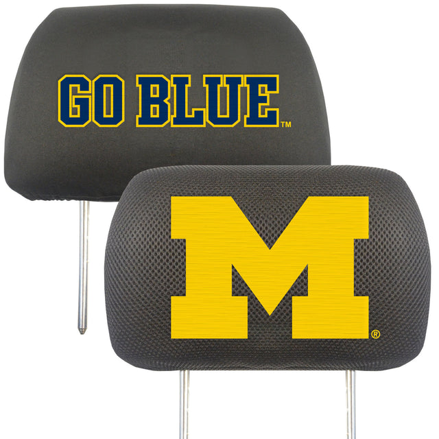 Fundas para reposacabezas de los Wolverines de Michigan FanMats