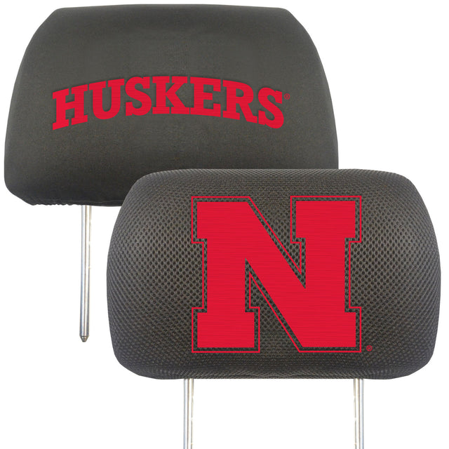 Fundas para reposacabezas de los Nebraska Cornhuskers FanMats