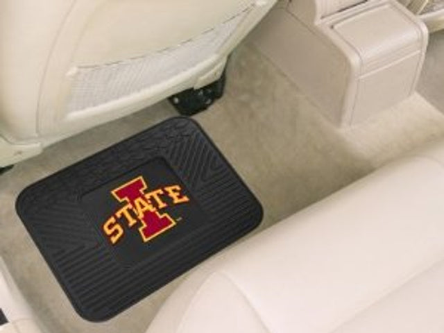 Alfombrilla de vinilo resistente para asiento trasero de Iowa State Cyclones